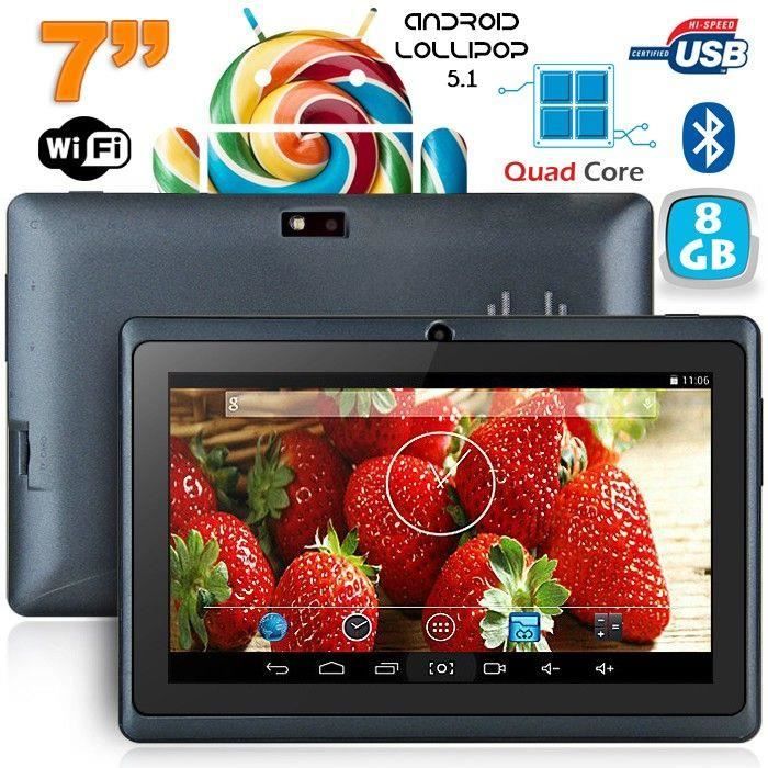Tablette Tactile 7 Pouces Quad Core Bluetooth 1 Go Ram Android 8go