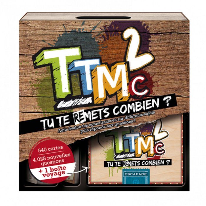 Jeu de société - TTMC - Tu Te (Re)Mets Combien ? - Quiz culture générale - Dès 14 ans