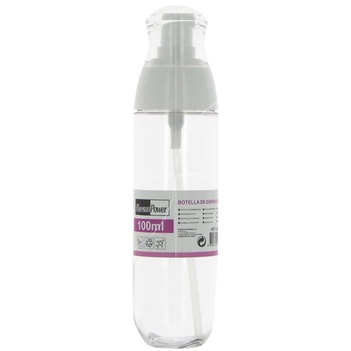 Flacon plastique pompe vide 100ml