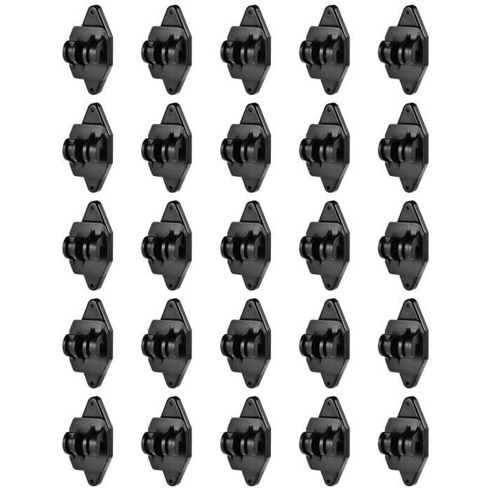 50Pcs Isolateurs à Anneau à Visser, 9cm/3,54 po Isolateur de Clôture Électrique Anneau Isolant à Visser pour Clôture Outil de Douille Isolante sans Poteau Bois pour L'élevage Électronique