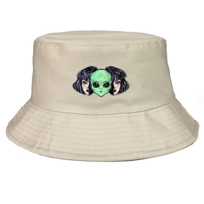 Casquette,COUPLE alien Panama Bucket 