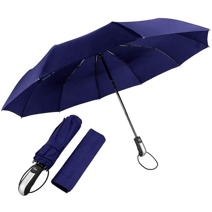 Parapluie Automatique Pliable 100x54 Cm - Ouverture/Fermeture Auto, Design Vintage Peint Sur Verre, Résistant Au Vent, Pour Hommes Et Femmes