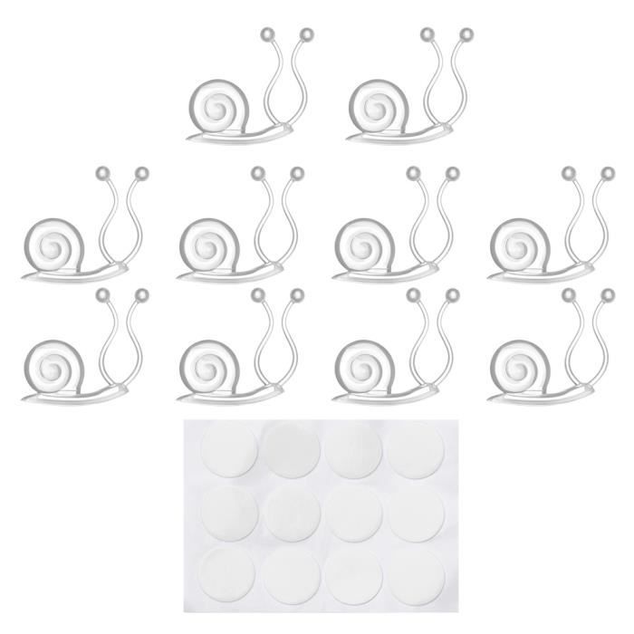 Attaches Plantes Grimpantes - 50 Clips Feuille Avec Adhésif Pour Mur Intérieur/Extérieur