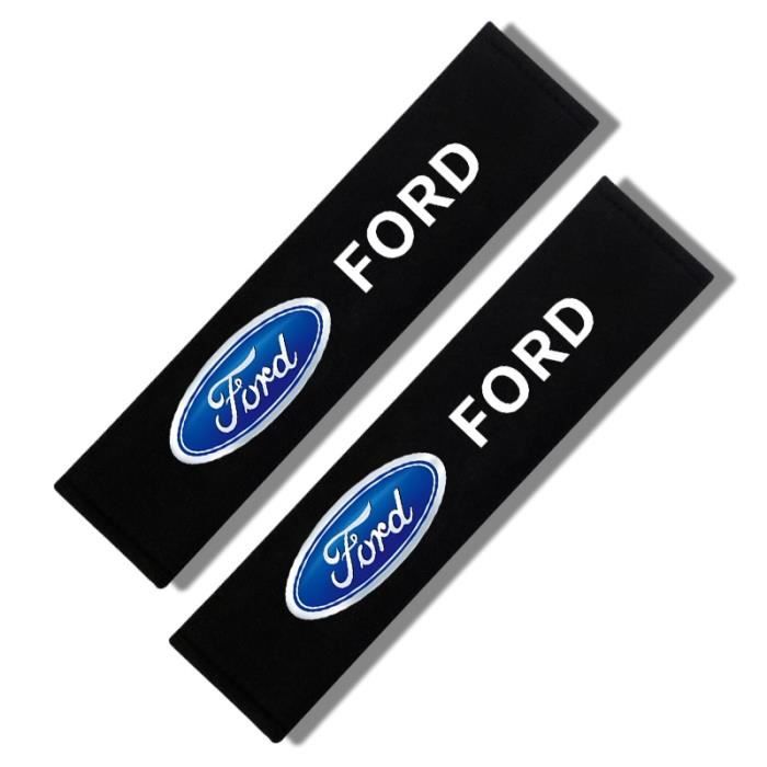Le noir - Coussinets de ceinture de siège de voiture, 2 pièces, housse de coussin pour Ford Focus 2 3 Fiesta