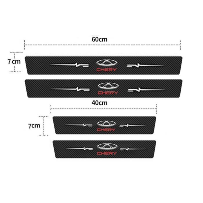 Kit Seuils De Portière Noir Satiné Pour Opel Vivaro Furgon (2001-2014) - Protection Et Décoration, Pose Facile Avec Adhésif 3M - 11