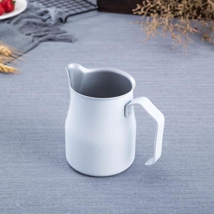 Pichet à Mousse De Lait En Aluminium 1L - Pour Art Latte Et Expresso - Résistant à La Chaleur, Bec Verseur Précis - 5