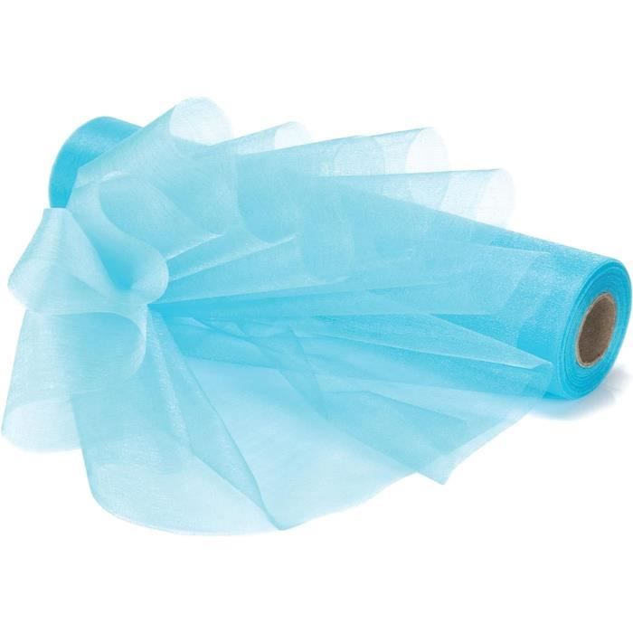 WedDecor 25m X 29cm Neige Organza Pur Rouleaux Paillette Tissu Pour Mariage Décoration, Chaise Et Table Arrière Goutte, Noeuds, Drapage, Écharpe, Blanc - Argent