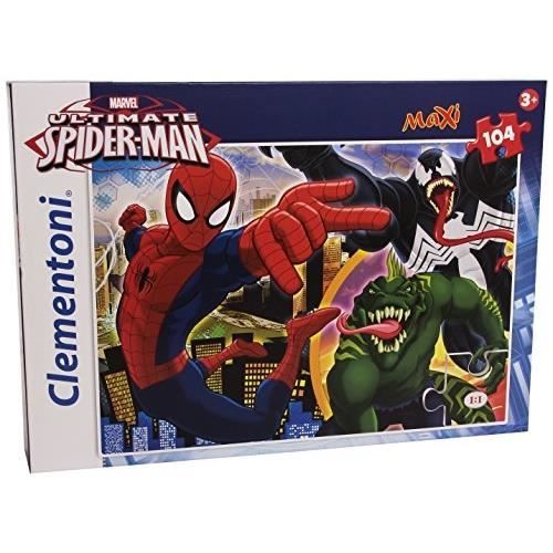 Puzzle 104 pièces maxi Spiderman - Clementoni - Pour enfant de 3 ans et ...