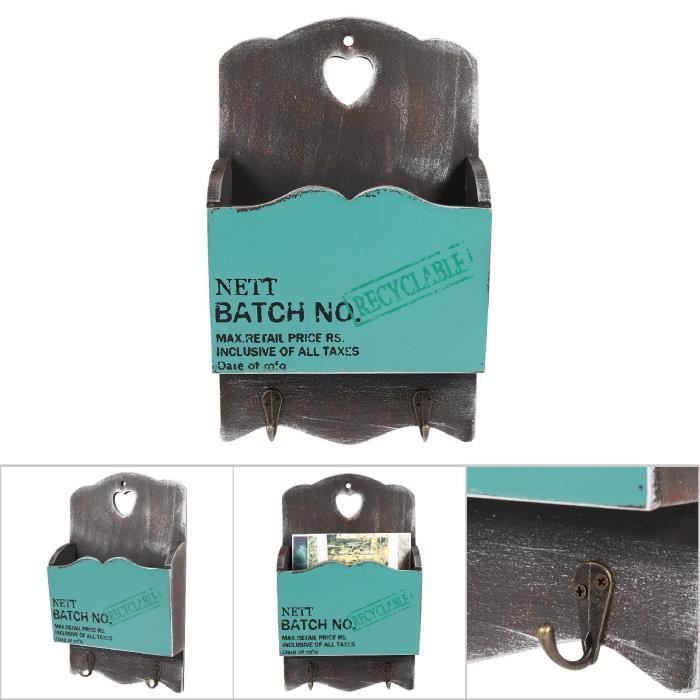 Porte-lettres En Bois Massif Avec Sculpture D'éléphant - Élégant Et Pratique Pour Ranger Ton Courrier !