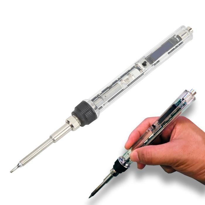 Station De Soudage Numérique T12-942 75W - Température Réglable 200-480°C, écran OLED, Alimentation DC 12-24V