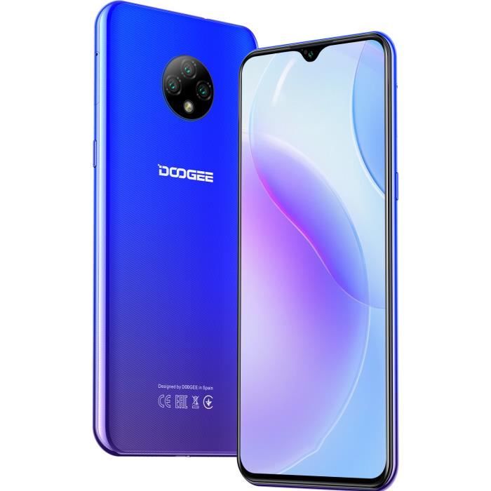 Vente Téléphone portable Smartphone 4G Débloqué DOOGEE X95 16 Go 6.52" Écran goutte d'eau 4350mAh Android 10 Bleu pas cher Vente Téléphone portable Smartphone 4G Débloqué DOOGEE X95 16 Go 6.52" Écran goutte d'eau 4350mAh Android 10 Bleu pas cher