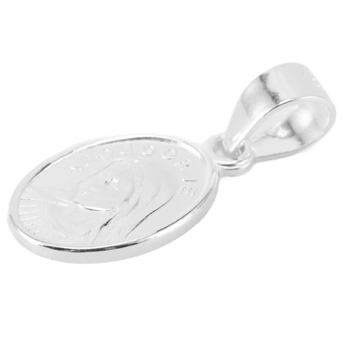 160 Ancien Pendentif Religieux En Aluminium Vierge Marie Et Lenfant Jesus 83473
