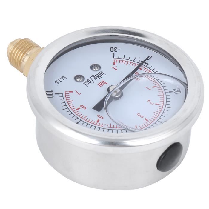 Manometer TS-PGGZ604-0bar Olie Gevulde Vacuüm Manometer Y60 Radiale Manometer Voor Metallurgie Machines Elektriciteit Manometer TS-PGGZ604-0bar Olie Gevulde Vacuüm Manometer Y60 Radiale Manometer Voor Metallurgie Machines Elektriciteit