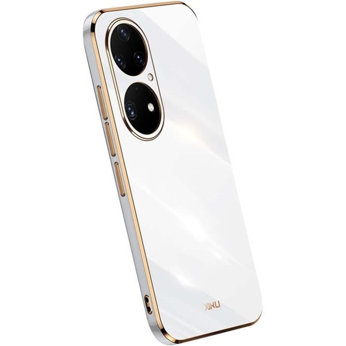 GOKEN Cover Per Huawei Nova 9 SE / Honor 50 SE - TPU Con Bordo Dorato, Blu
