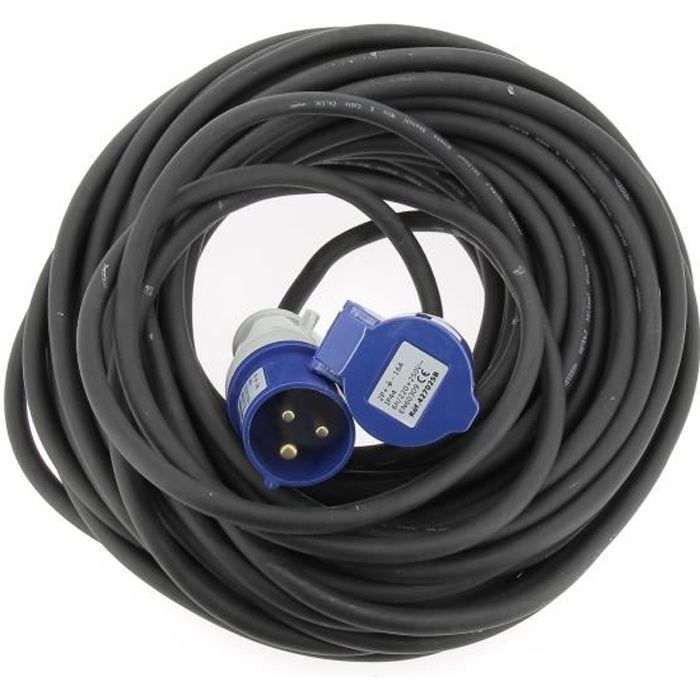 INOVTECH Rallonge CEE 17 - 15 mètres - 200 V - 16 A