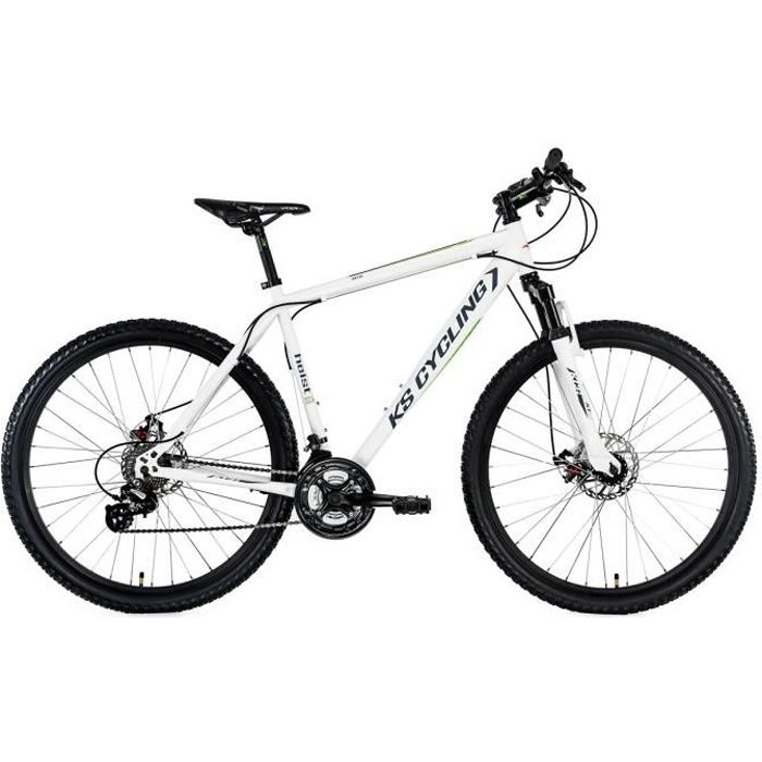 VTT semi-rigide 27,5'' Heist blanc KS Cycling - Randonnée - 24 vitesses - Freins à disques