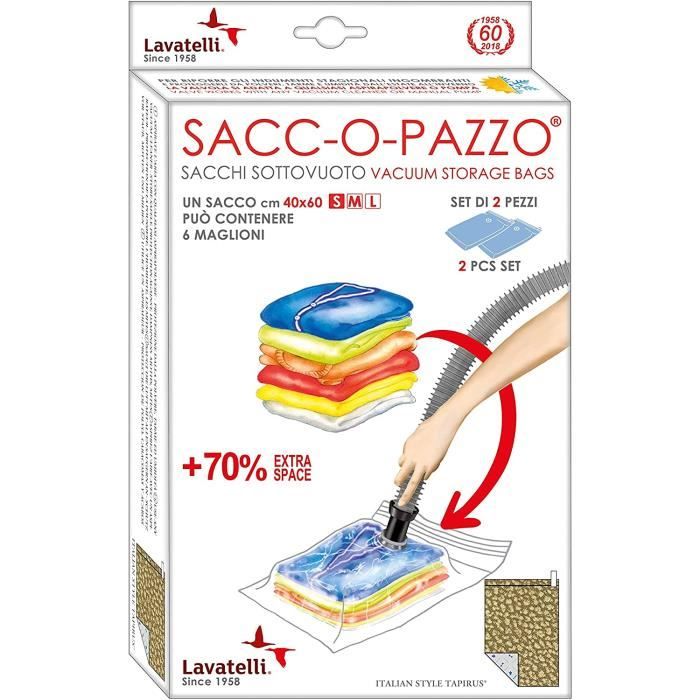 Housse De Rangement Sou Vide - Limics24 - Lavatelli Sacc Pazzo Sac Sous