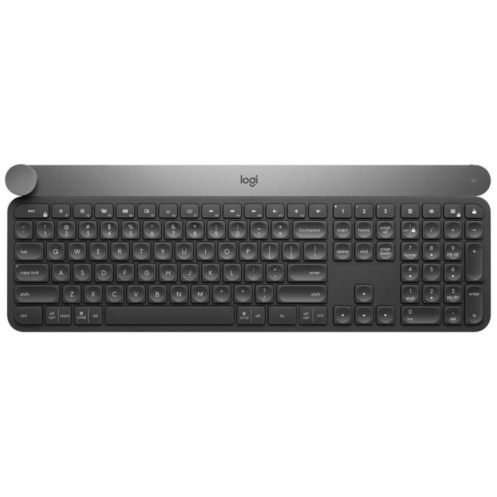 Logitech Craft Advanced keyboard with creative input dial clavier Universel RF sans fil + Bluetooth QWERTY Italien Neuf - vue 2