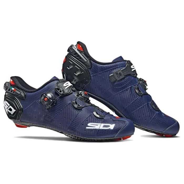 Sidi Homme Scarpe Wire 2 Matt Carbon Scape de vélo - Bleu Mat et Noir