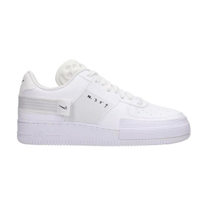 NIKE HOMME CQ2344101 BLANC CUIR BASKETS Blanc - Cdiscount Chaussures