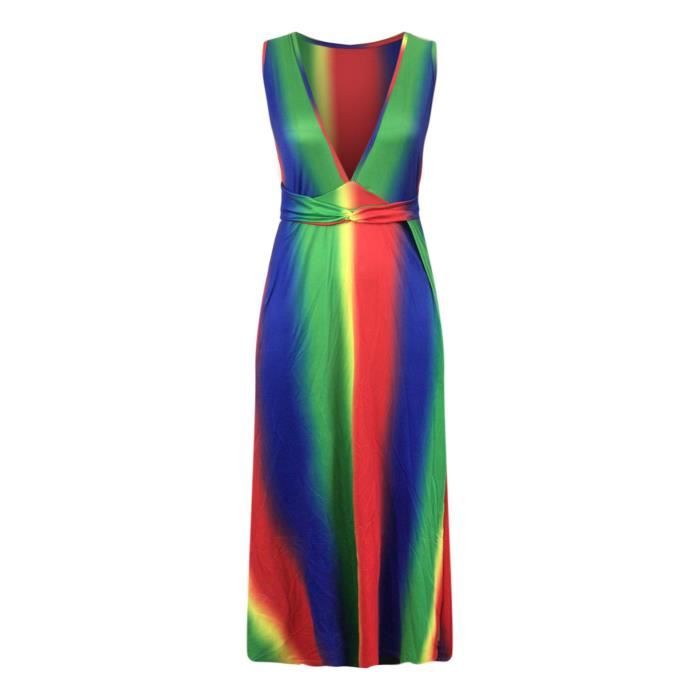 Robe arc en ciel femme deals