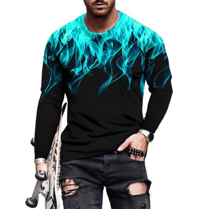 Chemise Salt Life – Homme – Bleu – 2XL – Manches Longues – Polyester Stretch