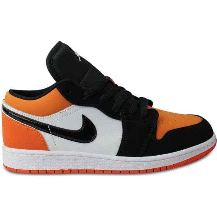 Basket Air Jordan 1 Low Shattered Backboard Junior Nike 553560 128 Orange Cuir Enfant Cdiscount Sport
