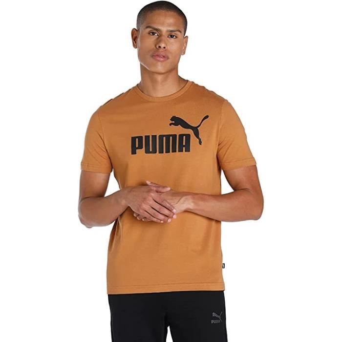 Tee shirt puma marron best sale