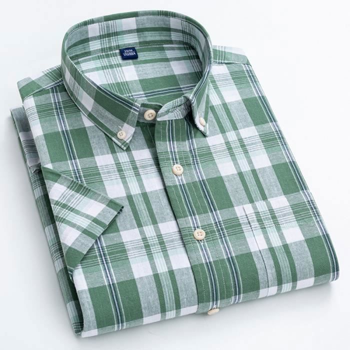 URRU Tenue d'été 2 pièces pour homme avec chemise à manches courtes et short pour la plage, les vacances tropicales, bleu marine, Small