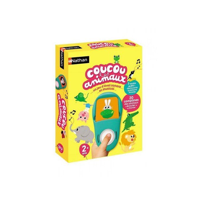 Jeu éducatif Coucou Animaux - 20 Comptines, 3 Modes D’éveil Musical Pour Enfants Dès 2 Ans - Avec Cartes Offertes