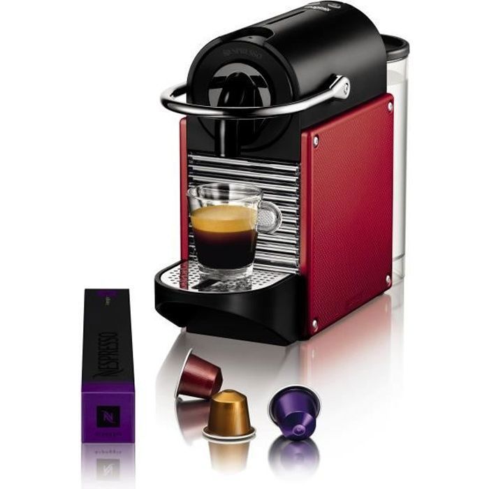 Cafetière à dosette Nespresso Magimix Pixie M110-11325 Carmine - Capsule de  café - 1260 W - Noir, Rouge