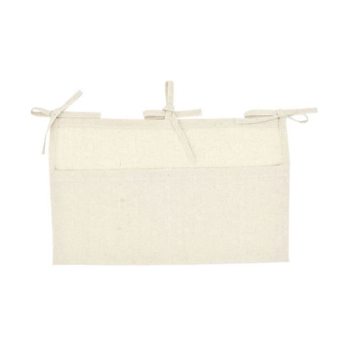 Organisateur De Berceau Portable - Poches De Rangement Pour Couches, Biberons, Jouets - Accroche Sur Le Lit Bébé - Tissu Doux étanche
