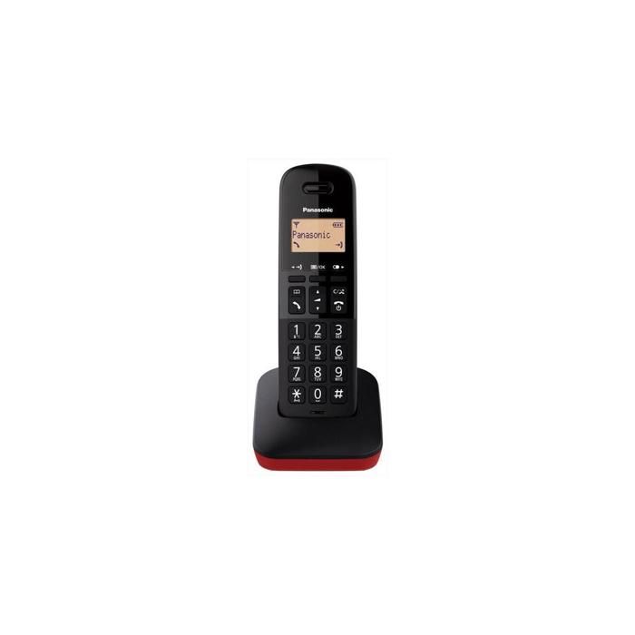 Panasonic KX TGB610JTR Téléphone analogdect Combiné sans fil 50 entrées Identification de 'appelant