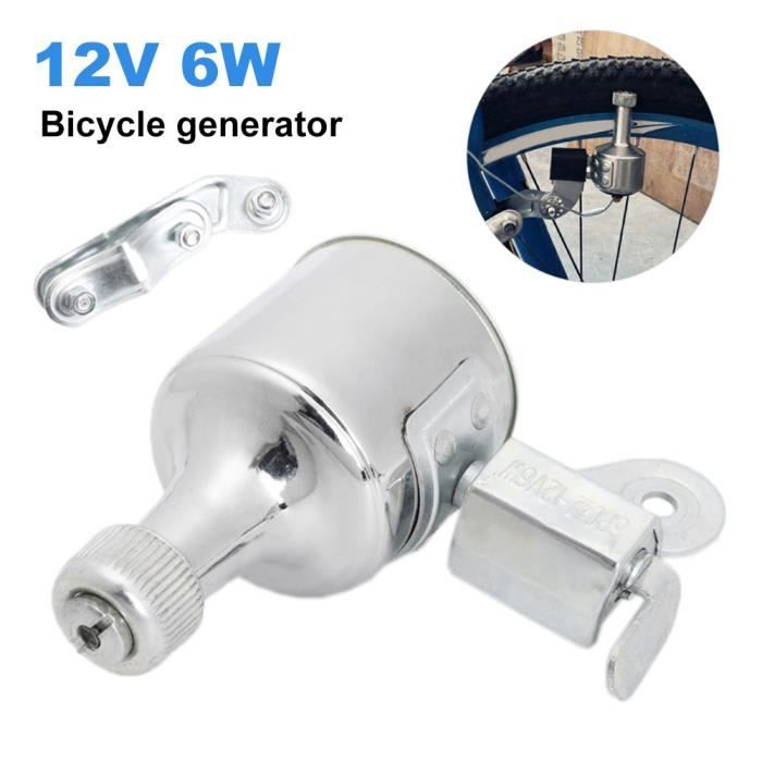 Générateur de lumière pour vélo 12V 6W Dynamo de vélo Générateur à friction  Installation facile Accessoires motorisés - Cdiscount Sport