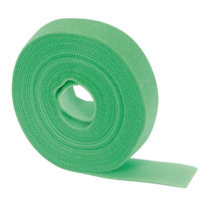 Lien Scratch Ribiland 25mm X 3m - Vert, Pour Attacher Et Maintenir Les Plantes