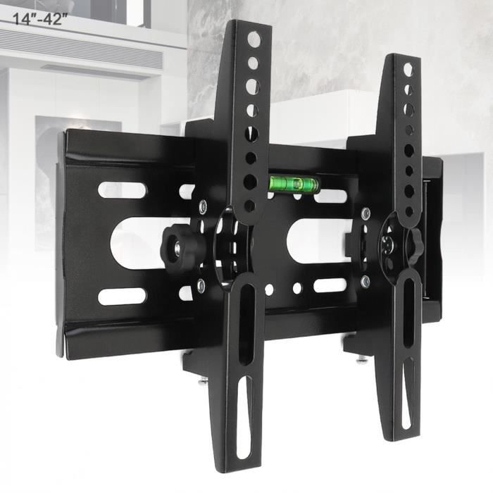 Support Mural TV Inclinable Unispectra – Pour écrans 81 à 124 Cm, VESA Jusqu'à 400x400
