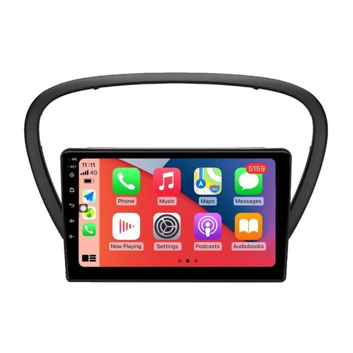 Autoradio GPS Bluetooth pour Peugeot 607 2004 - 2010 CarPlay Android Auto Radio Stéréo Navigation Écran Tactile