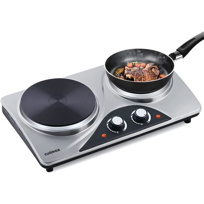 Double Plaque électrique De Cuisson Infrarouge Klarstein Captain Cook2 2400w Acier Noir 83926684