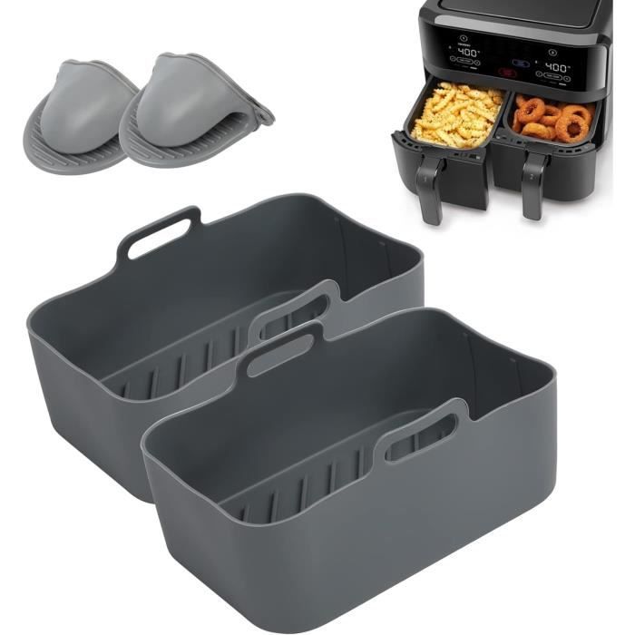 4 Boîtes à Pâte à Pizza Pliables En Silicone - Résistantes Chaud/froid (-30°C à +210°C), étanches, Lavables Au Lave-vaisselle - 10