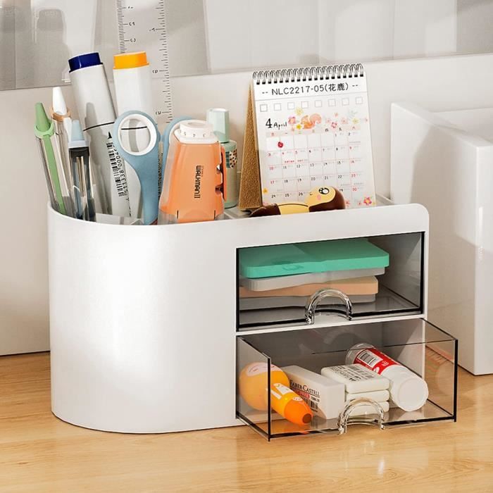 Hggzeg Étagère De Bureau à 2 Niveaux En Bois, étagère De Rangement