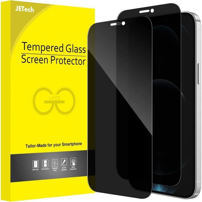 Protection écran Anti-espion MiKoyi IPhone 15 Plus - Verre Trempé 9H + Protection Caméra