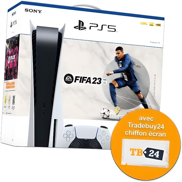 Sony Playstation 5 Disc Edition avec FIFA 23 Cdiscount Jeux vidéo