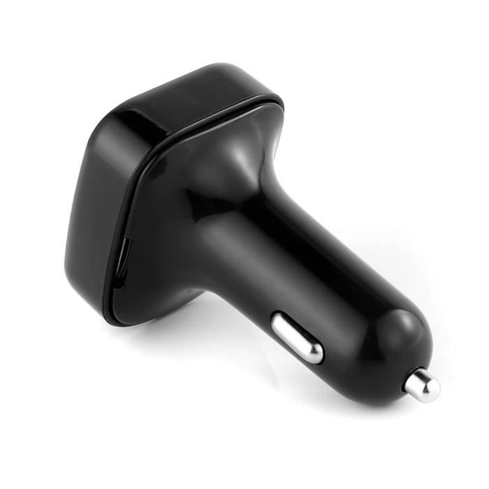 Kit émetteur FM mains libres pour voiture double port USB adaptateur de