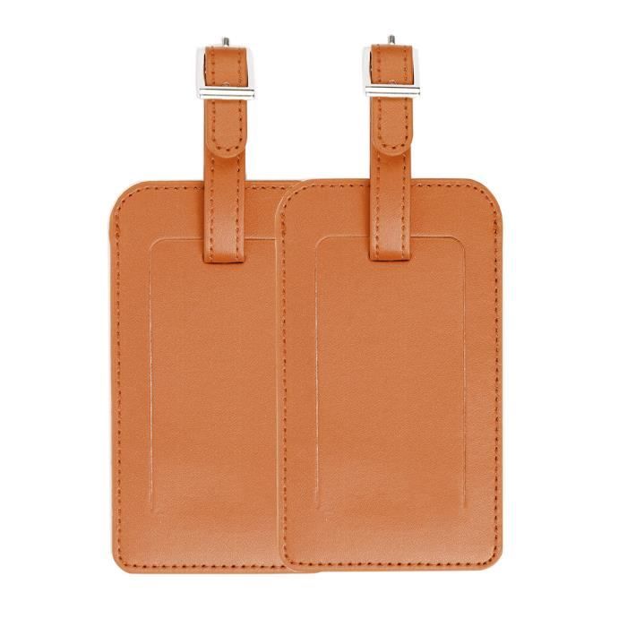 Vicloon Étiquettes de Bagage,2pcs Étiquette De Voyage en Alliage d
