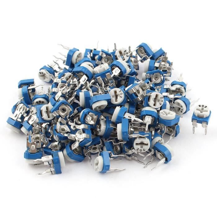 Lot De 100 Potentiomètres Trimmer SMD 10K Ohms - Format 3x3 Mm - Pour Circuits électroniques