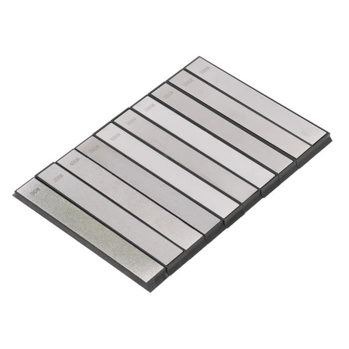 Pierre à Aiguiser Fine Grain 7000 Grit Noire - Abrasif Haute Précision 50x20x5mm Pour Couteaux Et Outils