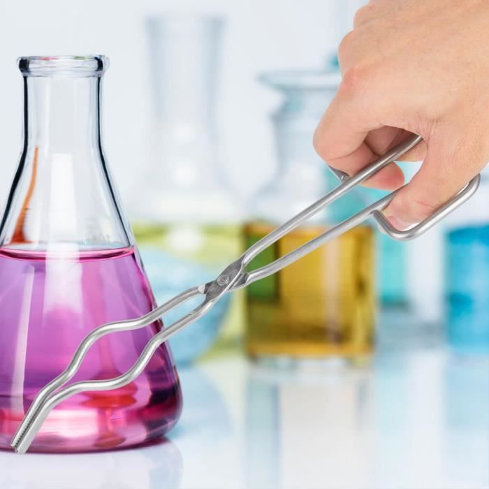 Pince Laboratoire Acier Inoxydable 40cm Creusets Pince à Creuset QWORK Acier Inoxydable 40cm | Pour Laboratoire Et Industrie | Diamètre 38-146mm Pince Creuset Acier Inox