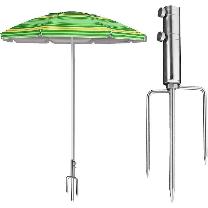 Piquet Pour Parasol De Plage En ABS - 42 Cm De Long, Diamètre 20-32 Mm, Léger, Résistant Aux UV, Couleur Assortie