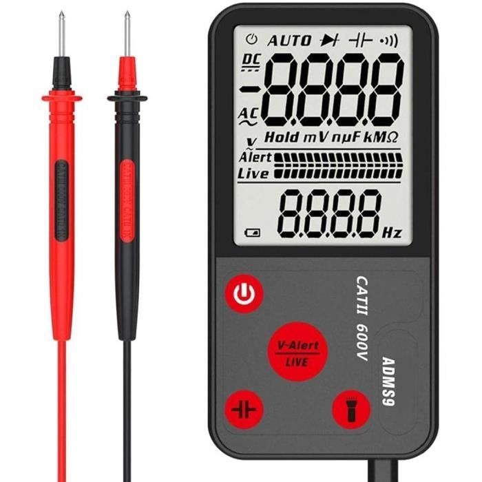 Neoteck Multimètre Numérique Auto-Ranging – Tension, Courant, Ohm, Diode, Continuité – Écran Rétroéclairé