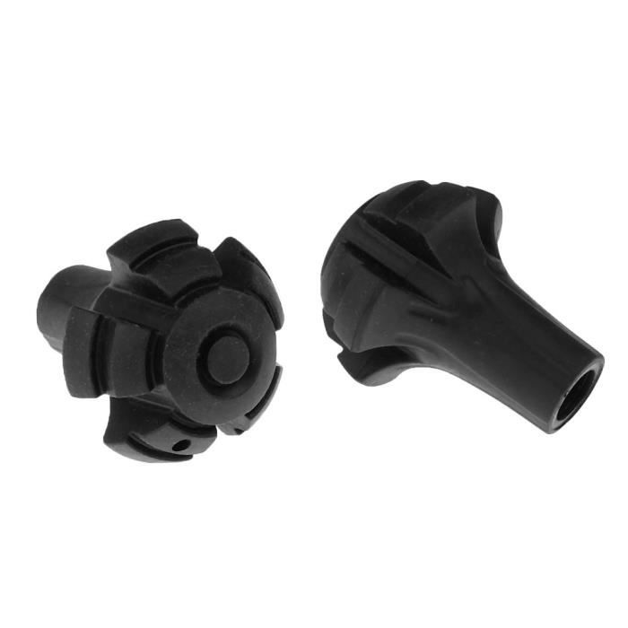 2 PCS Marche Randonn/ée B/âton Conseils Bouchons en Caoutchouc Fin en Plein Air Sport Escalade Canne B/équille Alpenstock Conseils R/éparation De Remplacement Accessoires